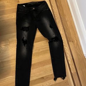 American eagle, extreme flex, distressed, black, 30 x 30